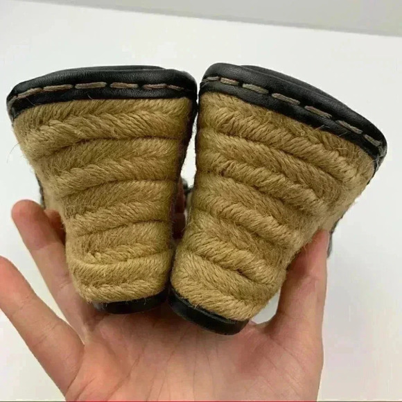 Born sandals 8 39 M/W black leather Espadrilles - Picture 8 of 13